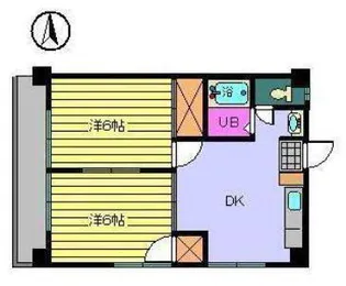 サザンコート【401号室】の間取り