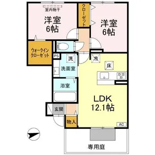 ANJU【102号室】の間取り