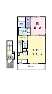 イリーデ フローラ【202号室】の間取り