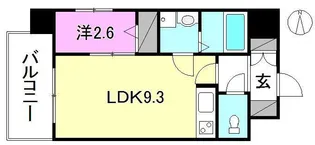 アステリア萱町【601号室】の間取り