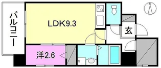 アステリア萱町【605号室】の間取り