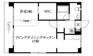 クレール湯渡【402号室】の間取り
