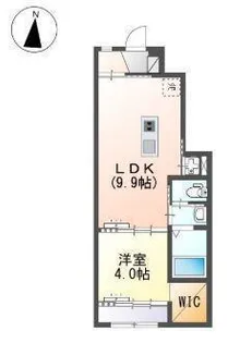 GRANDLUANA【102号室】の間取り