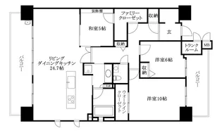 クレアホームズ岩崎 ザ プレミアム【1002号室】の間取り