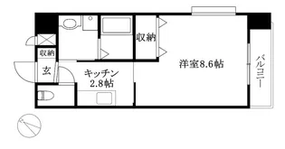ミモザヒルズ錦町【210号室】の間取り
