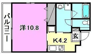 クオリスタ高砂【205号室】の間取り