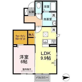 コントレール A【101号室】の間取り