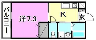 マリンエイト【303号室】の間取り