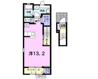 シャンド フルール Y【203号室】の間取り