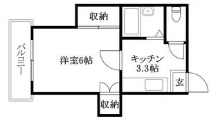 オレンジスクエア【202号室】の間取り