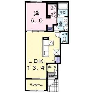 セントポーリア 1【102号室】の間取り