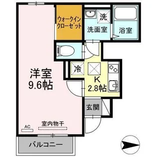 クロノス楓【102号室】の間取り