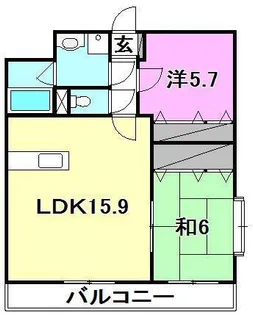 コンフォートK【201号室】の間取り