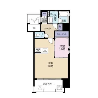 スペルビア勝山【1004号室】の間取り