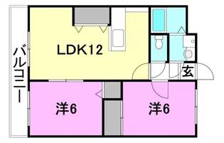 メジャーコートMY【202号室】の間取り