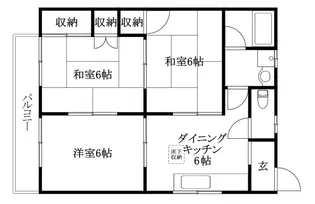 コーポ高市【105号室】の間取り