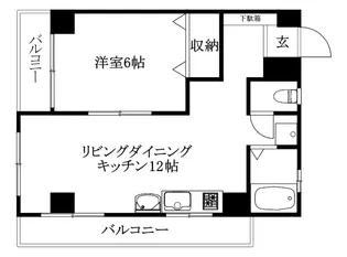 オックスフォードサーカス ステーションフロント【A401号室】の間取り