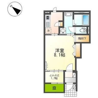 ケンデ【101号室】の間取り