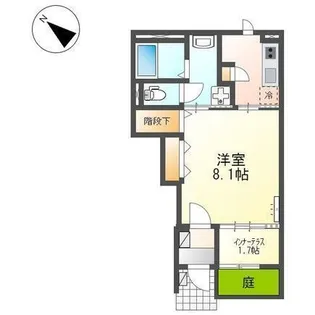 ケンデ【102号室】の間取り