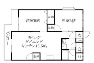 ハイツ関谷【302号室】の間取り