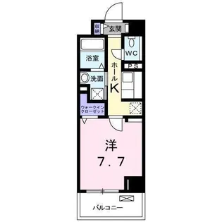 ユリウス 湊町【308号室】の間取り