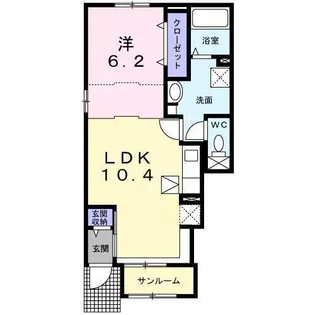 マルグリット【106号室】の間取り