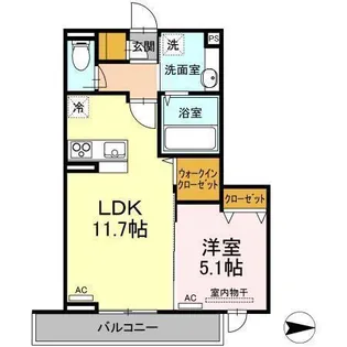 シャスティア【202号室】の間取り