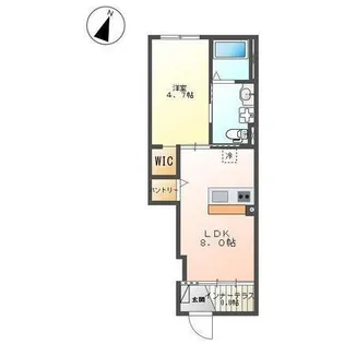 ボンヌール リガシー【102号室】の間取り