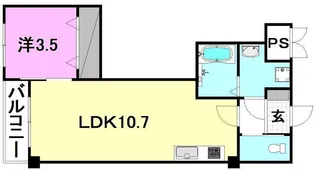Mayfair南市駅Premium【202号室】の間取り