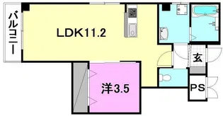 MAYFAIR南市駅PREMIUM【203号室】の間取り