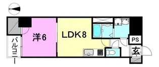 Mayfair千舟通Premium【703号室】の間取り