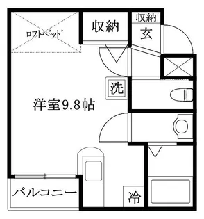 アルト生石【301号室】の間取り