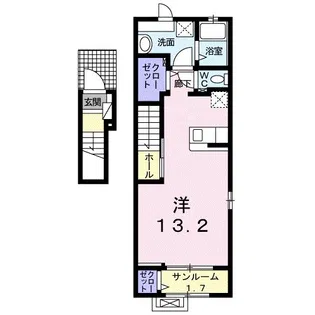 フィデール【201号室】の間取り