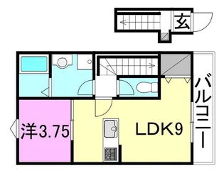 CASA PACIFICA PARKSIDE WEST【202号室】の間取り