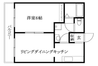 メゾン栗林【201号室】の間取り
