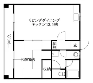 メゾン栗林【202号室】の間取り