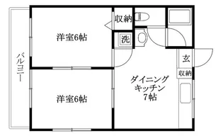オレンジベル【301号室】の間取り