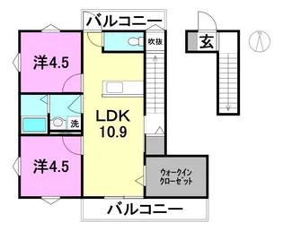 ACTY祇園【206号室】の間取り