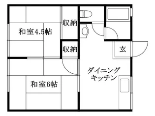 コーポ木村【102号室】の間取り