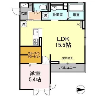 フェリシアス松原【305号室】の間取り