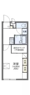 レオパレスいずみ【102号室】の間取り
