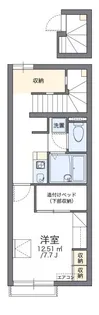 レオパレスとねりこ2【206号室】の間取り