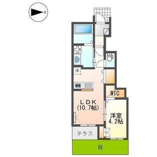 ロータス【102号室】の間取り