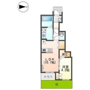 ロータス【105号室】の間取り