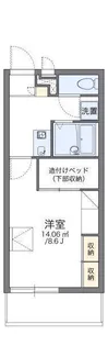 レオパレスグランドカメリア6【110号室】の間取り