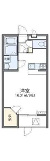 レオパレスドウージェーム【102号室】の間取り