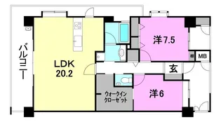 ロージュ持田【1201号室】の間取り