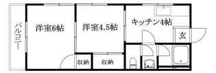 コーポ矢野【207号室】の間取り