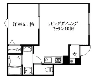 LUMIELE府中【103号室】の間取り