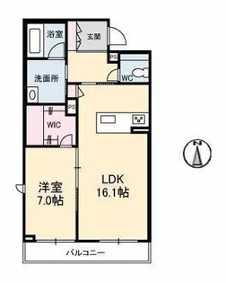レジデンスSUMIHOU II【302号室】の間取り